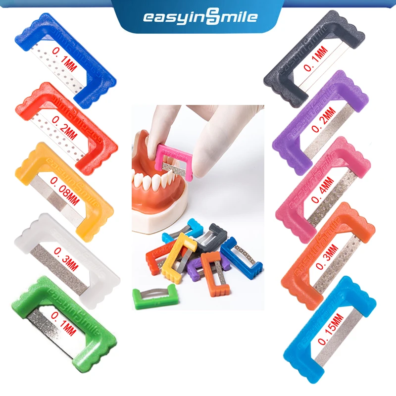 9SizeEASYINSMILEDentalIPRKitOrthodonticStrippingInterproximal