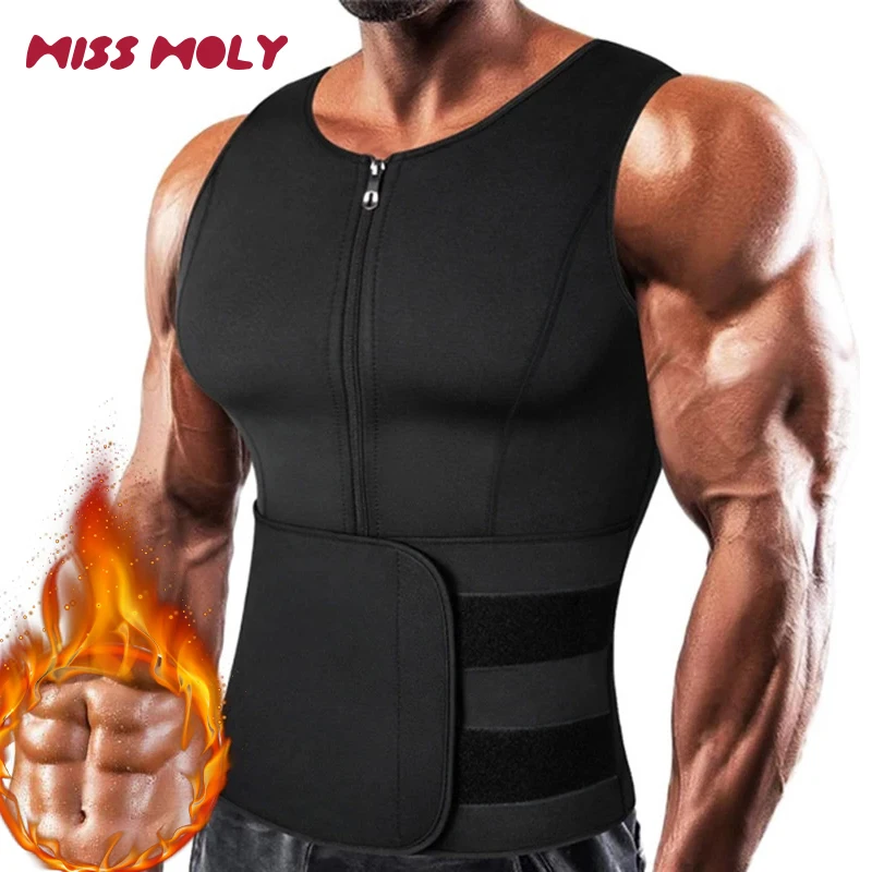 Tuta Dimagrante Donna Gilet Sauna Uomo Bakerdani - Neoprene Dimagrante Con Cintura - Body Shaper Allenamento Tuta Sauna Dimagrante