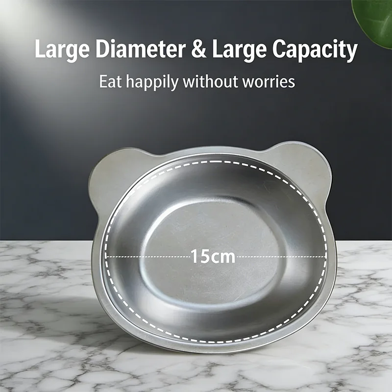 Elevated Stainless Steel Cat Bowl 6