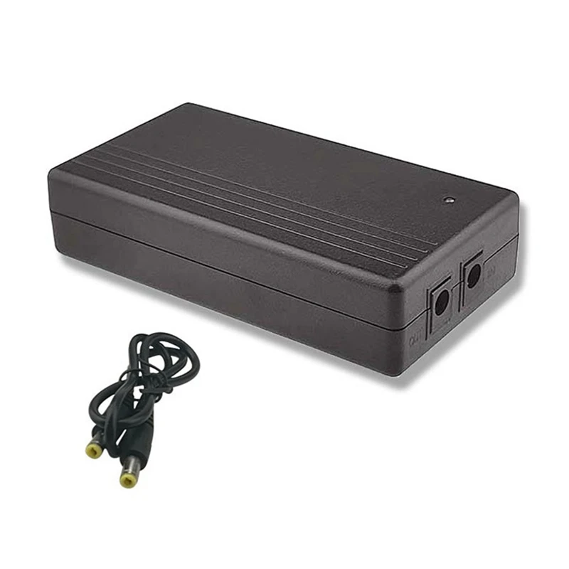 

Multipurpose Mini UPS DC Battery Backup 12V 1A 14.8W Security Standby Power Power Supply Black Uninterruptible Power Supply