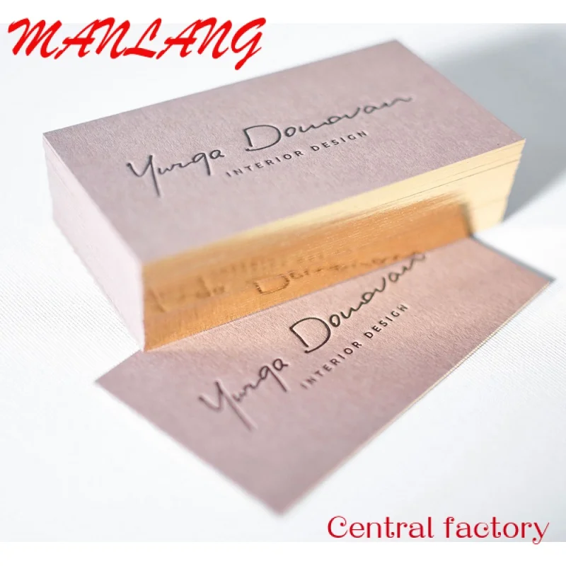 Custom  Custom Luxury Embossing Printing Art Texture Paper Business Card Matte VIP Membership Name Gift Cards