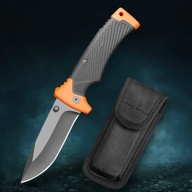 

Складной нож 7CR17Mov G10 с рукояткой из АБС-пластика, тактический походный боевой карманный нож для выживания, EDC охотничий Мультитул, нож-футляр