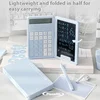 Planwith Calculator Writing Tablet with Stylus Folding 12 Digits Desktop Scientific Calculators Doodle Drawing Memo Erasable Pad 2