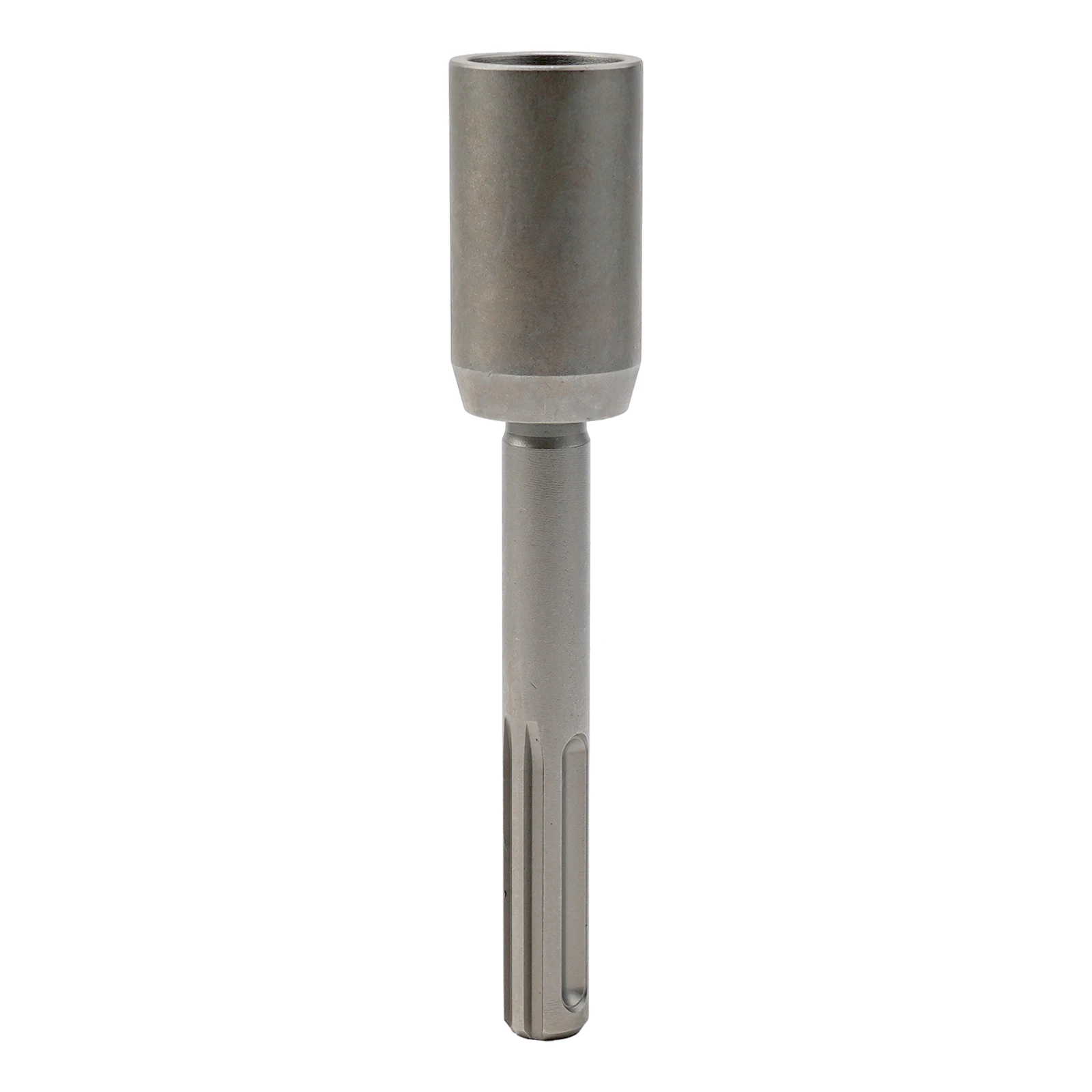 SDS Plus Ground Rod Driver - Forged Steel T-Post Driver For Hammer Drills (1.77 Inch/45mm)