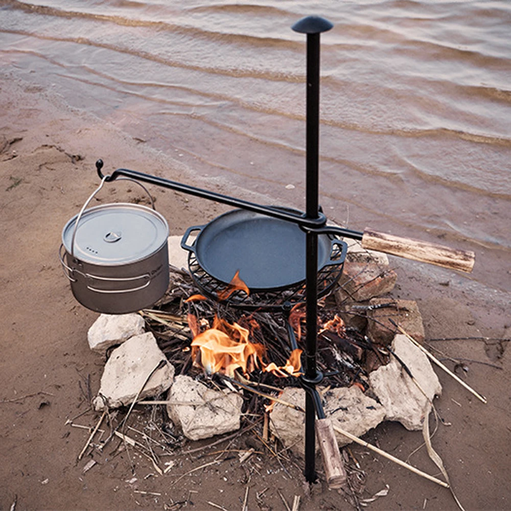 Foldable Campfire Cooking Grill, Grate Outdoor Over Fire Camp Grill
