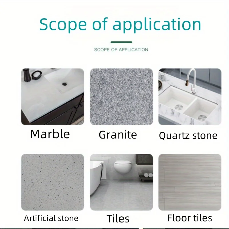 Premium Stone Cleaning Powder For Kitchen Countertops And Tiles-Ideal For Polishing,Stain Removal,And Grime Dissolving On Quartz