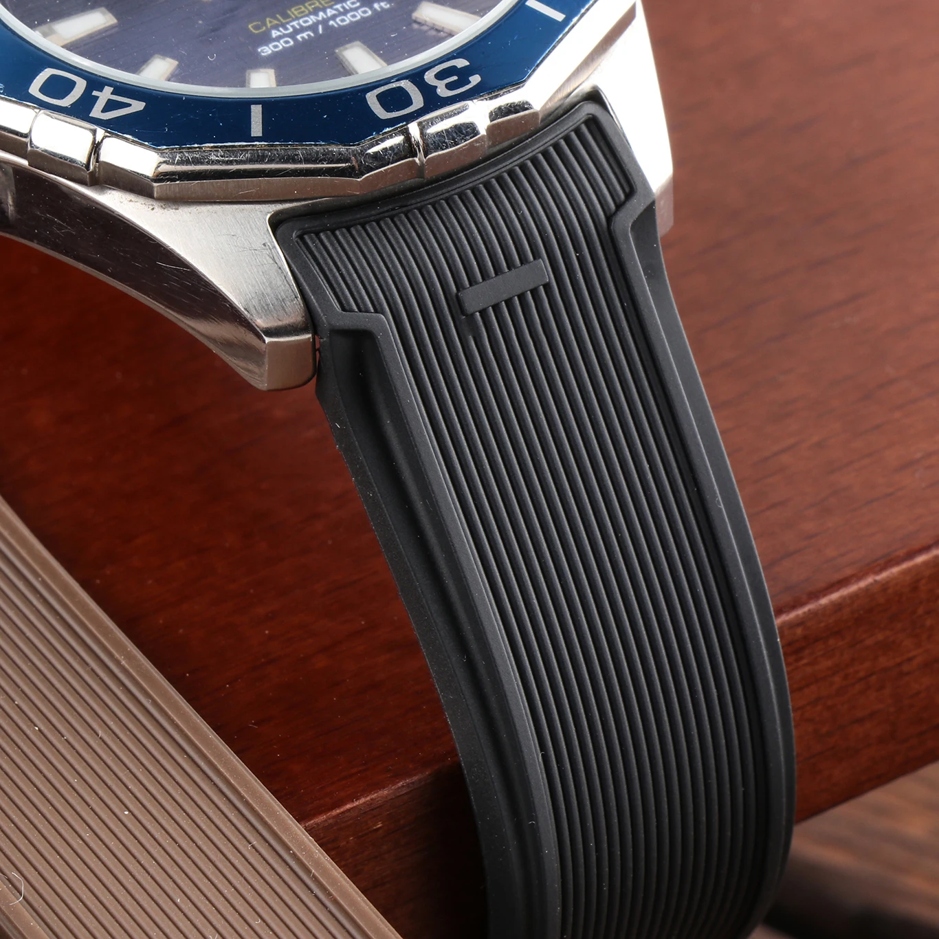 SCHIK Rubber Watch Strap Suitable For Tag H Euer Diver AQUARACER Series Replacement Watch Accessories Parts 22mm , 20.5mm ,