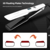 CkeyiN 44mm Tourmaline Ceramic Hair Straightener LCD Display Fast Heating Flat Iron Adjustable Temperature Straightening Iron 4