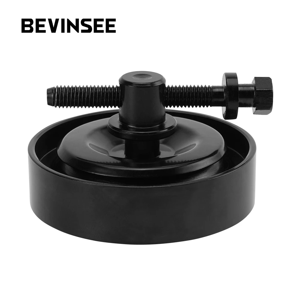 

BEVINSEE Steel Belt Tensioner Pulley for Kia Rio Rio5 Soul Spectra Sportage for Hyundai Tucson Accent Elantra Tiburon