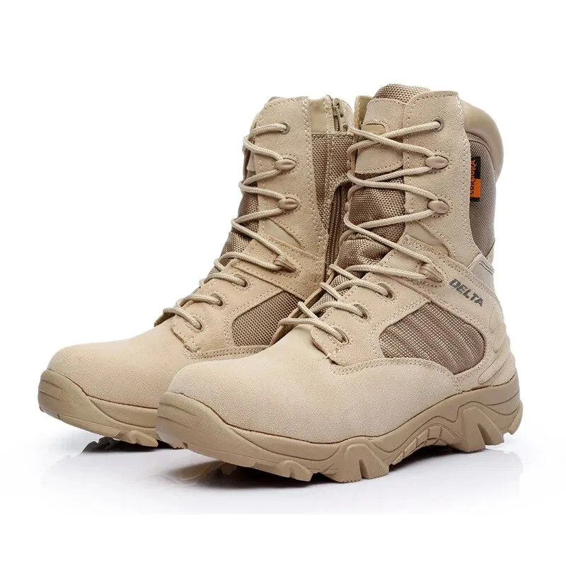 MenTacticalHikingBootsOutdoorCampingRuggedMilitaryFanHighend