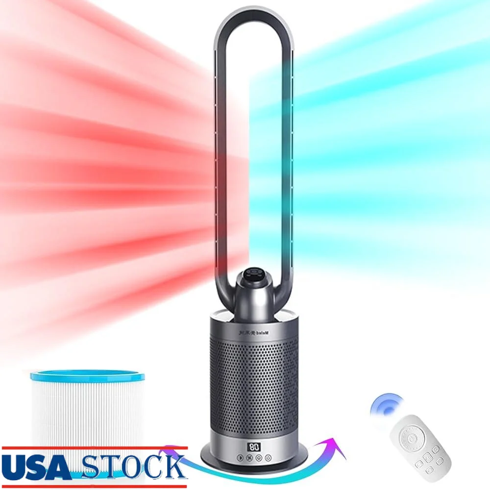Bladeless Heater Fan and Air Purifier Combo