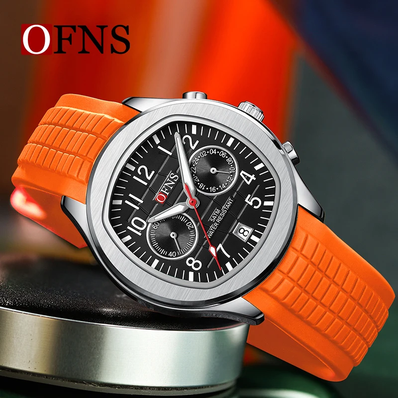 RORIOS Unisex Horloge Digitaal Quartz Horloge Met Rubberen Band Mannen