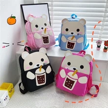 

Spring School Season Bag 2022 New Children's Backpack Kid's Bag Cartoon Cutre Bear Schoolbag Back To School Backpack for Girls