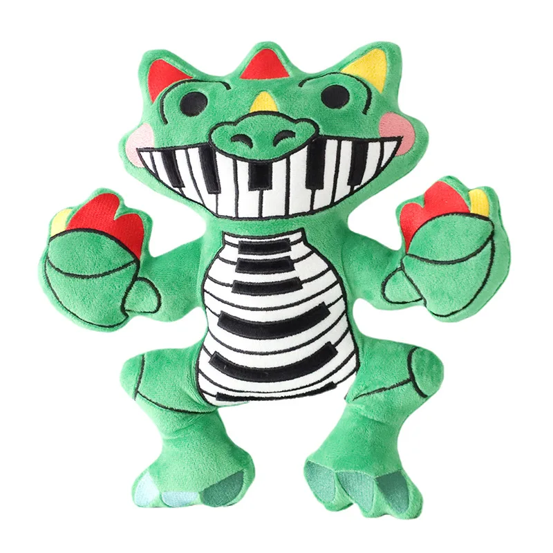 28cm New Pianosaurus Plush Doll Action Figure Kawaii Cute Game Peripherals Doll Ornaments Collection Desktop Display Gift Toy