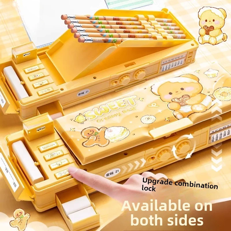 Multi Functional High Tech Pencil Boys' Password Lock Kindergarten Bag Gift Erasable Writing Box