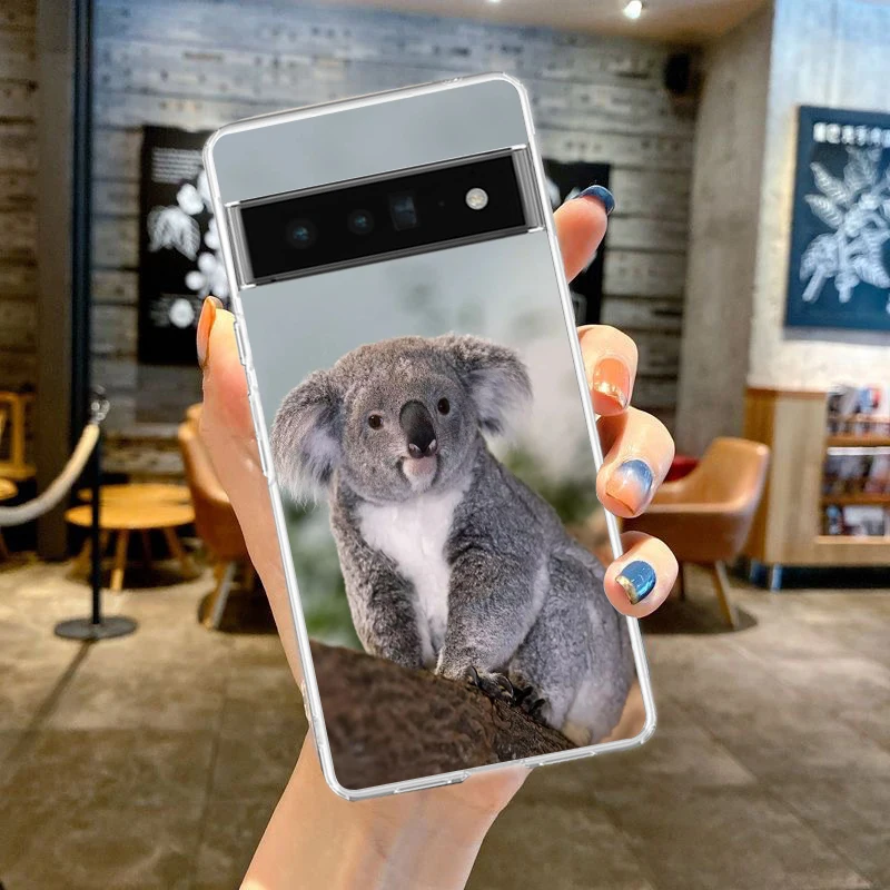 Soft Clear TPU Transparent Koala Design Phone Case