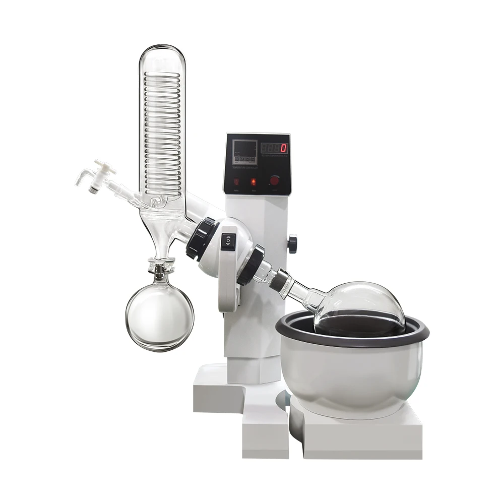 

WTRE-02B 1L 2L Industrial Extraction Tabletop Mini Rotary Evaporator 2l Rotovap With Chiller