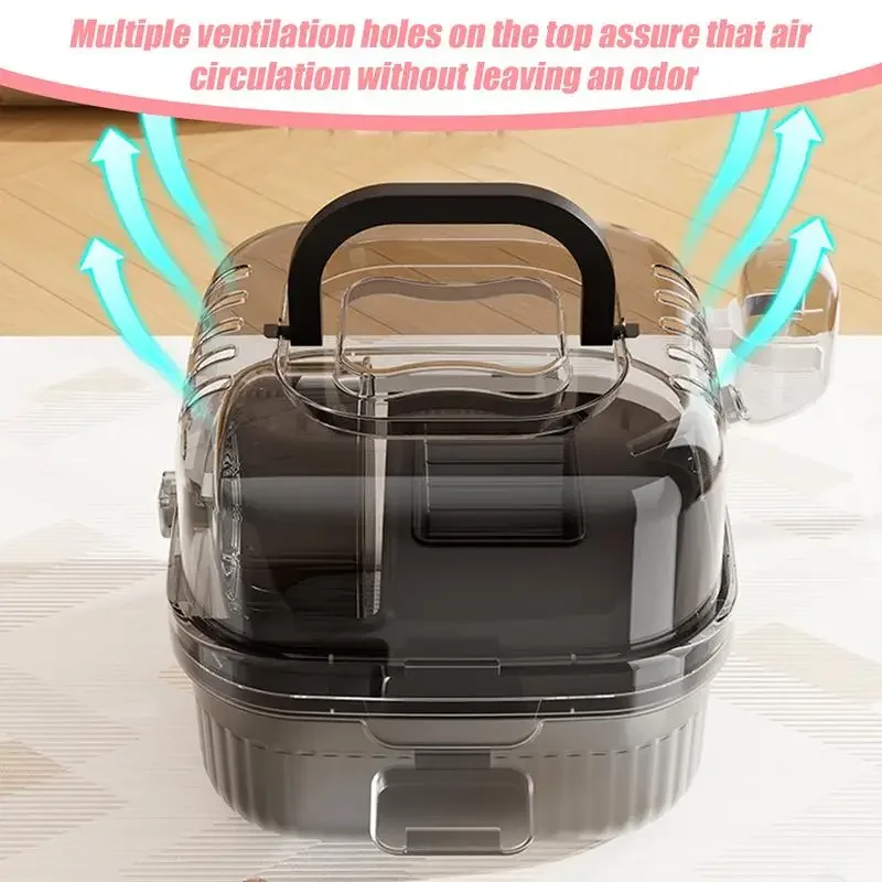 Chinchilla Cage Hamster Travel Carry Case for Small Animal with Water