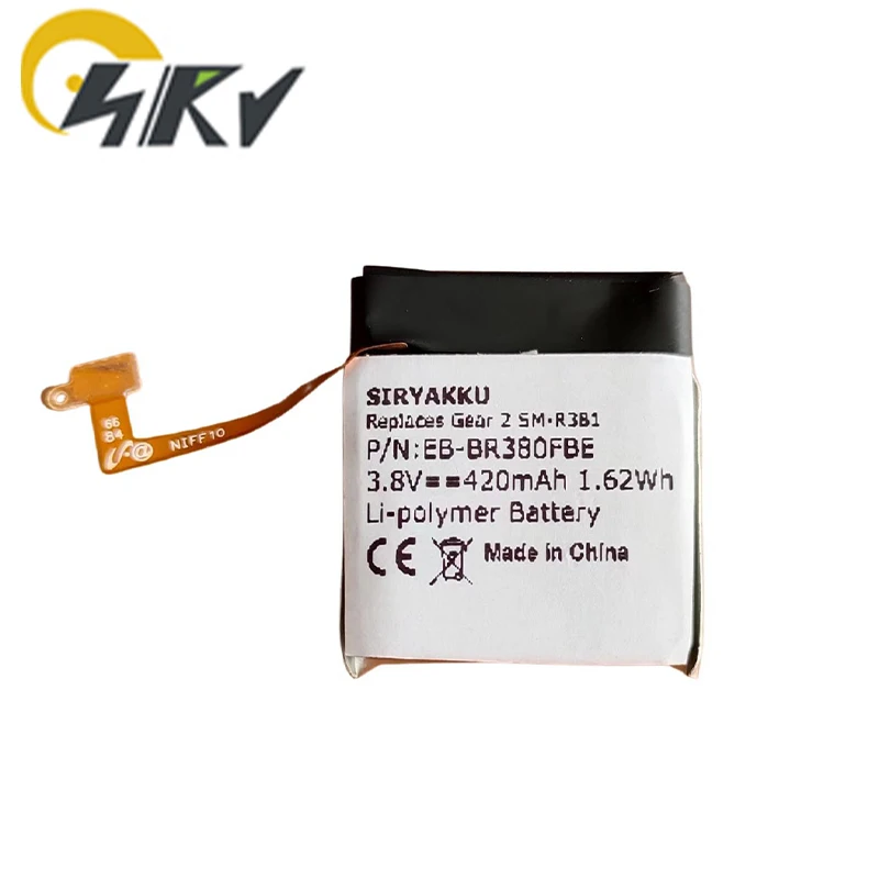 Batteria Di Ricambio 3.8V 420Mah Eb-Br380Fbe Adatta Per Samsung Gear 2 Gear 2 Neo Sm-R380 Sm-R381 B1230J1Ea Muslimate Smart Watch