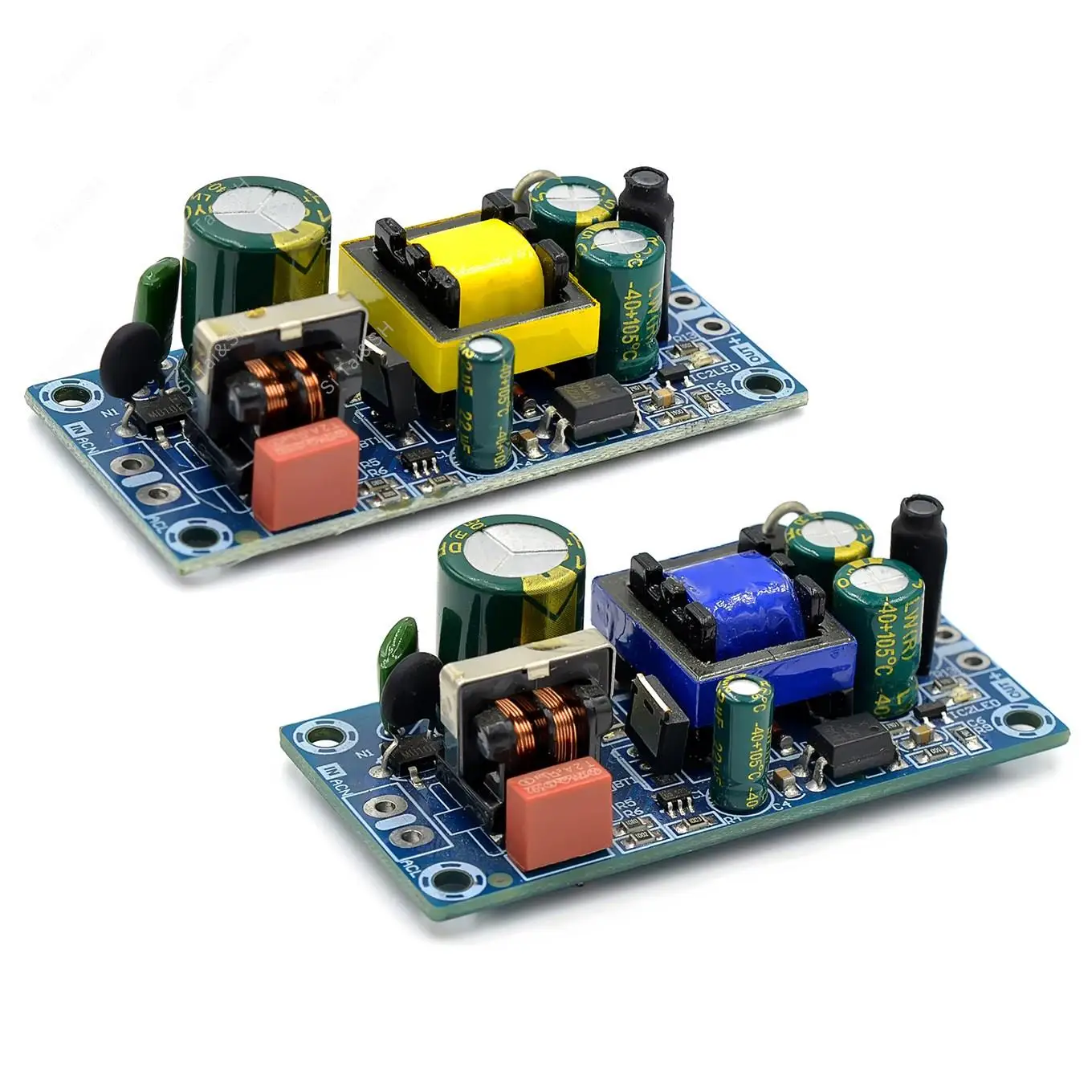 Module Alimentation ACDC Isolé – Convertit 110-220V AC En 5V Et 12V DC – 2 Sorties – Dimensions 35x25x15 Mm – Pour Projets Électroniques