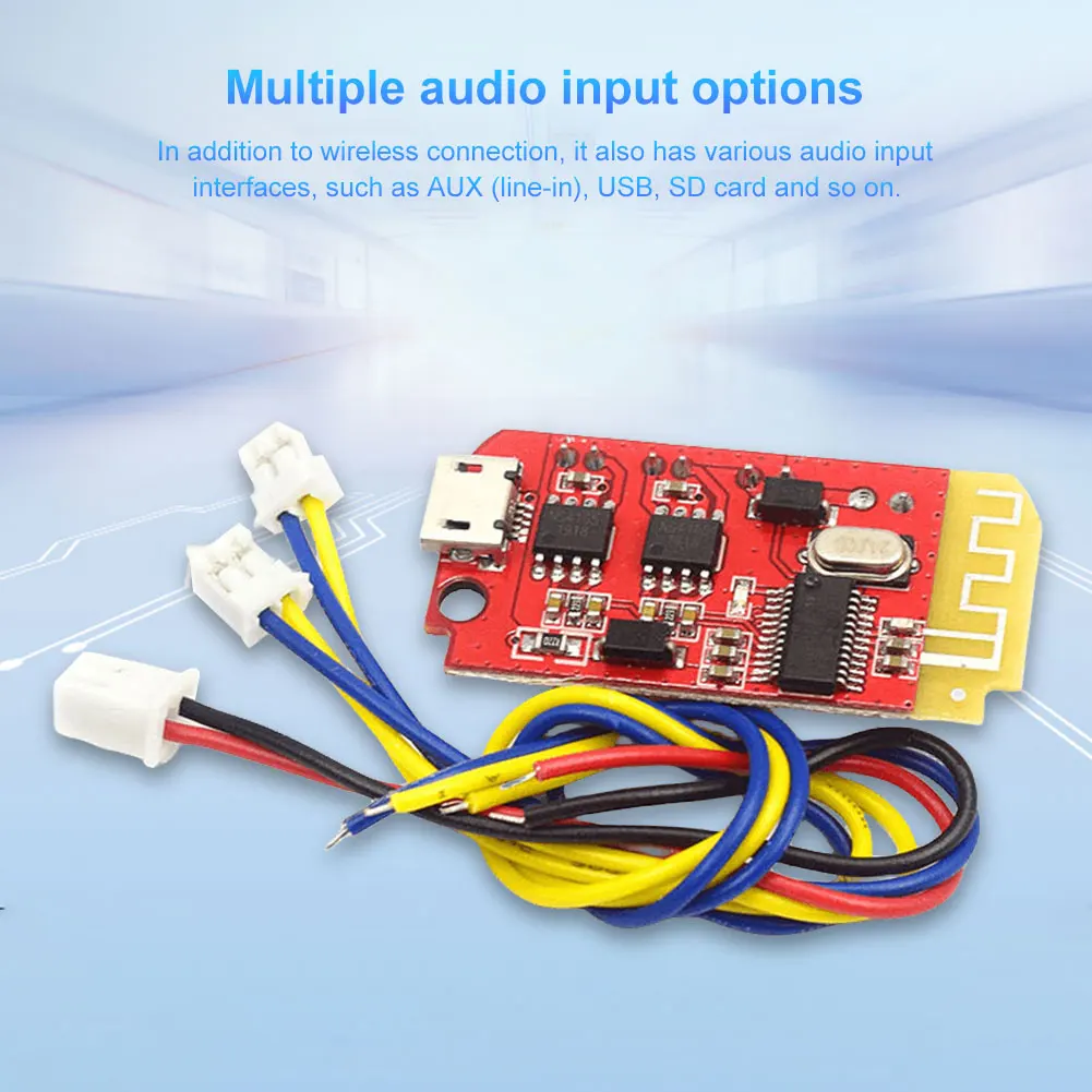 CT14 Micro 4.2 Audio Amplifier Board 5VF 5W+5W Bluetooth-Compatible Audio Amplify Board DC 3.7-5V for Refitting Idle Sound Box