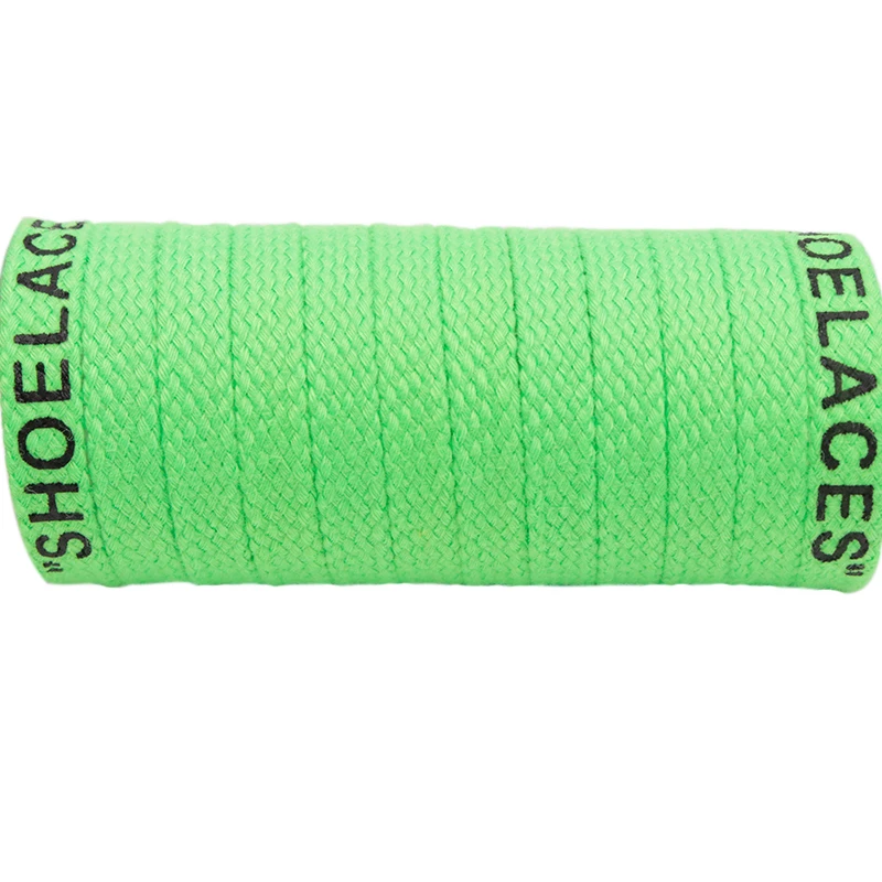 Weiou 8MM Foot Wearing Accessory Athletic Air String Wellace Quality Wholesale Skinny Font Printed Polyester Cotton Sneaker Rope