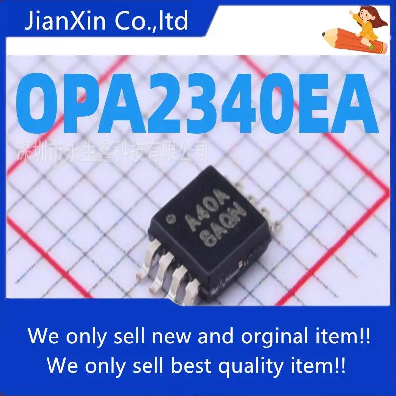

10 шт. 100% оригинальный новый OPA2340EA OPA2340 Silkscreen A40A MSOP-8 интегрированный IC