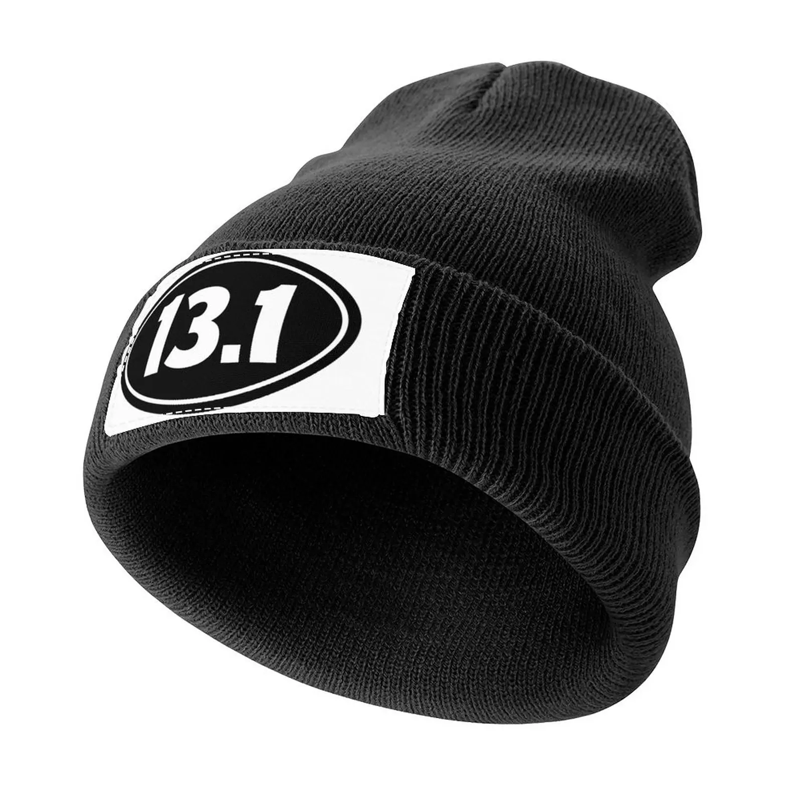 

13.1 Half Marathon Running Race Black Oval Knitted Cap Hat Luxury Brand Beach Outing sun hat Golf Men Women's