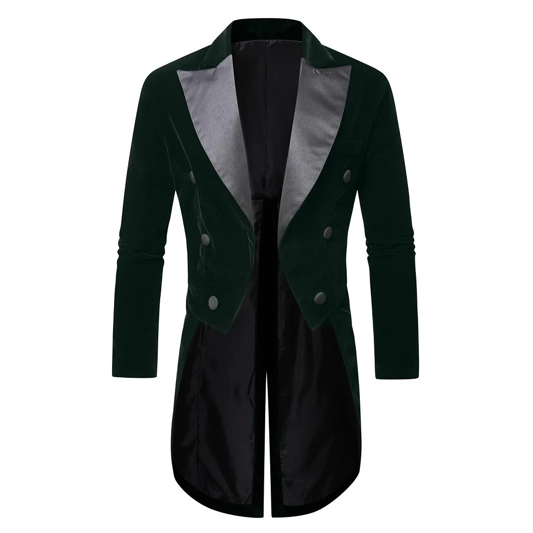 Veste de smoking élégante en velours noir pour hommes – Vêtements de cérémonie pour banquets