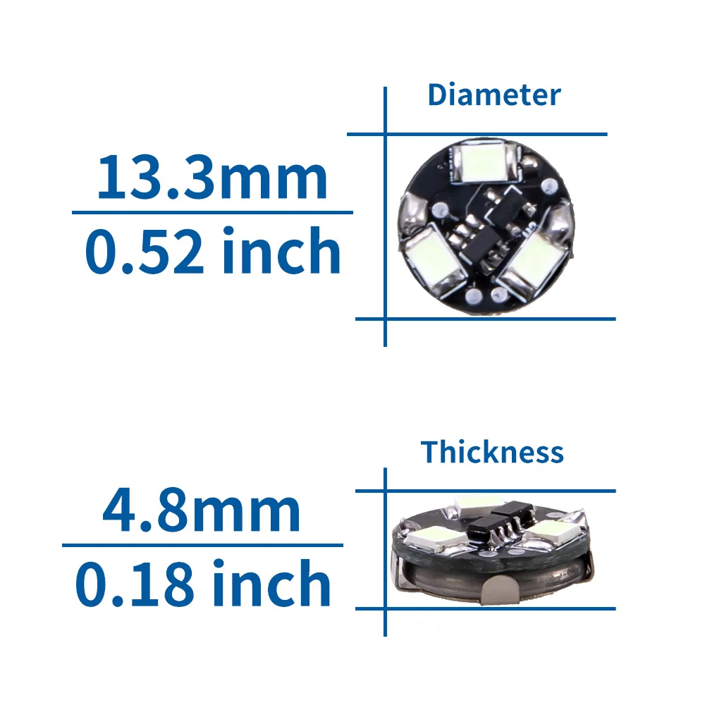1PC 3-LED Magnetic Controlled Lights for Robots Used for Model Lighting Multiple Colors Available No Battery 2