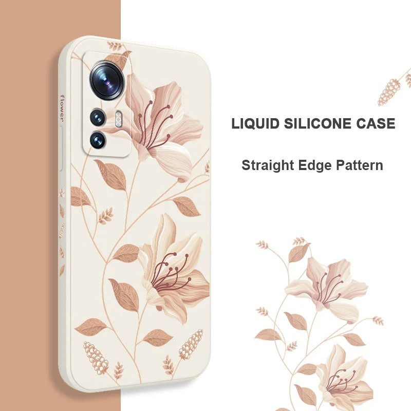 Delicate Blossoms Phone Case For Xiaomi Mi 15T 14T 14 13 13T 12 12T 11 11T Ultra 10 10T Pro Lite 5G Liquid Silicone Cover — view 6