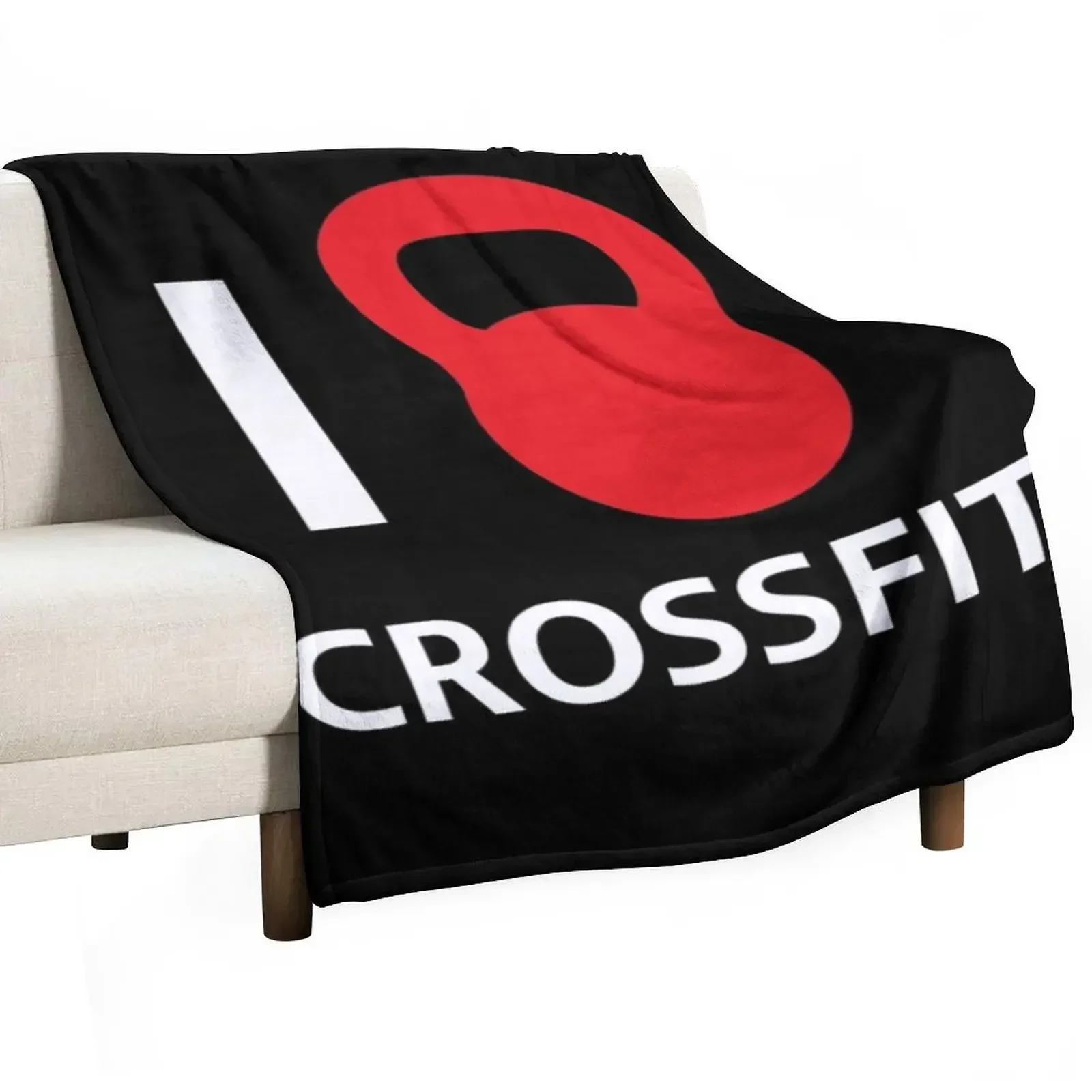 

I Love Crossfit Throw Blanket Camping Fluffy Softs Plaid on the sofa Blankets