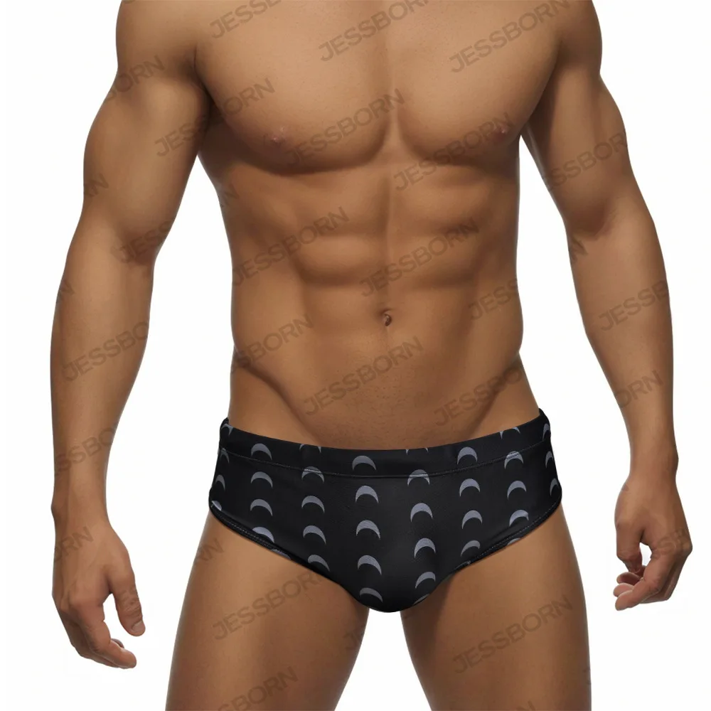 

2023 Men's Swim Briefs Low Waist Swimming Short Trunk Sport Beach Pants Swimwear Male Sexy Suilt Surfing Sports Swimsuit Briefs