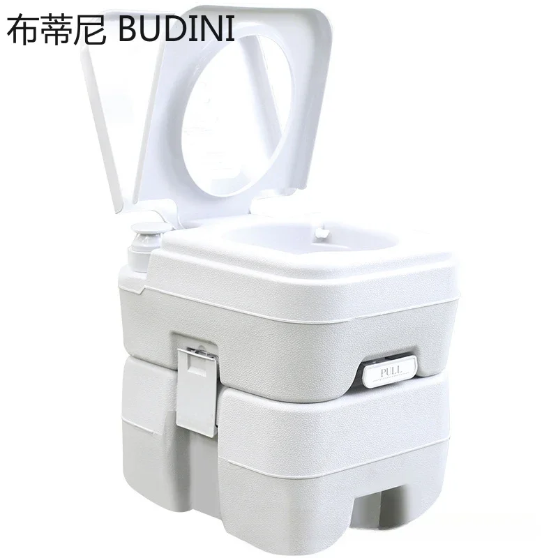 20L dual outlet mobile toilet RV outdoor camping car with self-driving equipment elderly pregnant women portable toilet toilet handrails elderly bathrooms toilets toilets up racks pregnant women disabled people safety handrails toilets