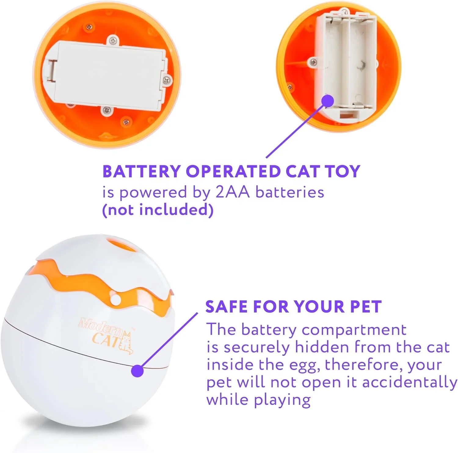 Interactive Cat Teaser Toys Automatic 360-Degree Rotation Dino Egg Spinner Self Rotating Automatic Pet Moving Toy for Cats