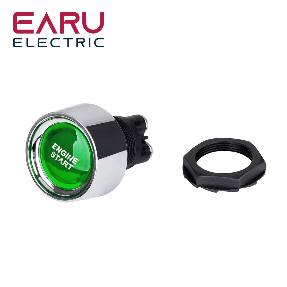 Universal Keyless Push Button Ignition Starter Switch – 12V 50A 3-Pin SPST Momentary