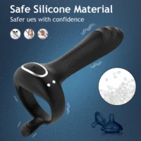 Drahtloser Vibrator für Paare, Prostata-Massage, Cockring, männliche Verzögerung der Ejakulation, Penisring, G-Punkt, Klitoris-Stimulator, Sexspielzeug für Erwachsene 3