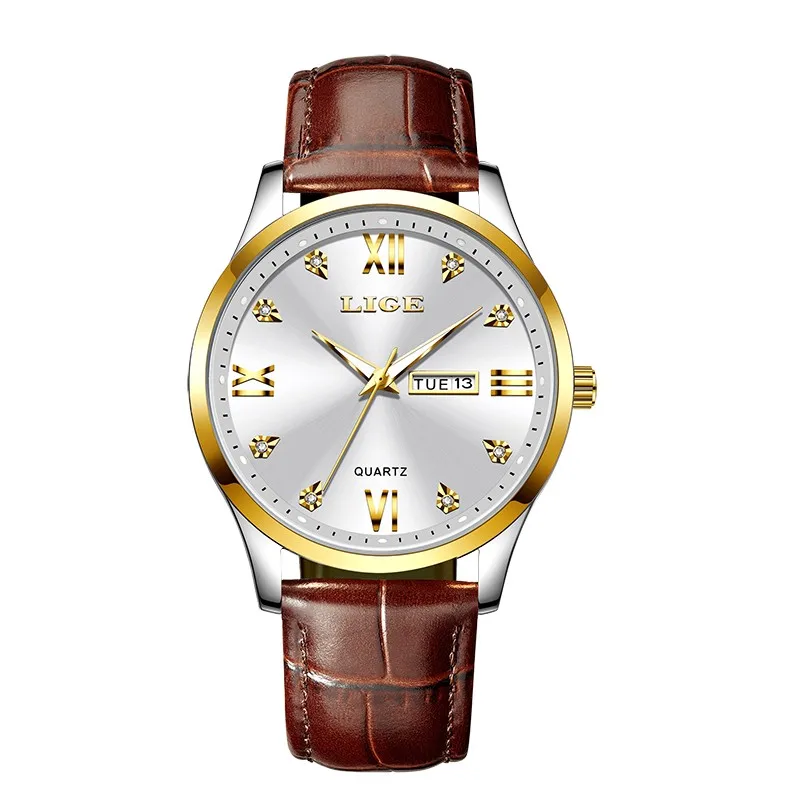 Elegant Women's Waterproof Diamond-Accented Bracelet Watch - Fashion Business Luminous Quartz Chronograph