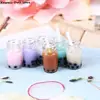 3Pcs 1:12 Dollhouse Miniature Creative Milk Tea Cup Cream Drinks Bottles Model Dolls Kitchen Food 5