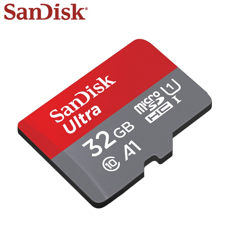 100% 오리지널 샌디스크 울트라 메모리 카드, 고속 클래스 10 U1 TF 카드, UHS-1 A1 마이크로 SD 카드, 32GB, 64GB, 로트당 5 개