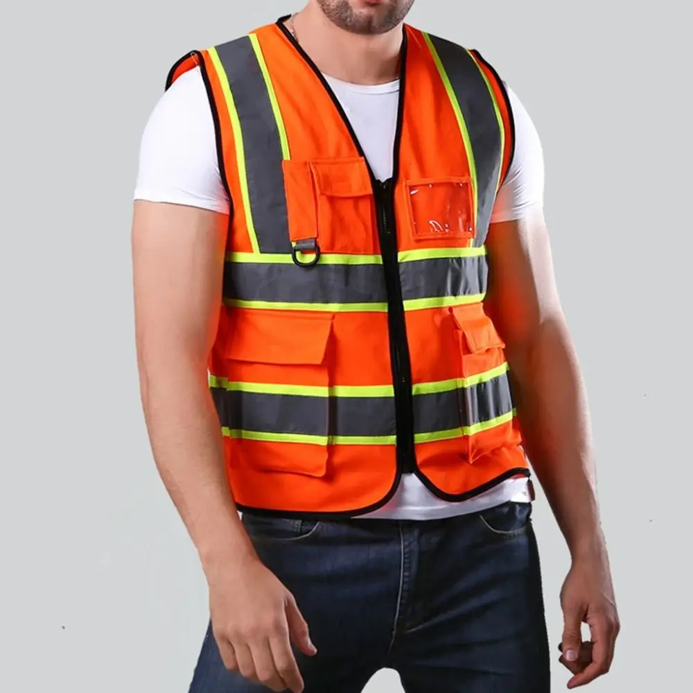 High Visibility Reflective Safety Vest Breathable Wear Resistant Traffic Waistcoat Comfortable Fashion Cycling Safe Jacket