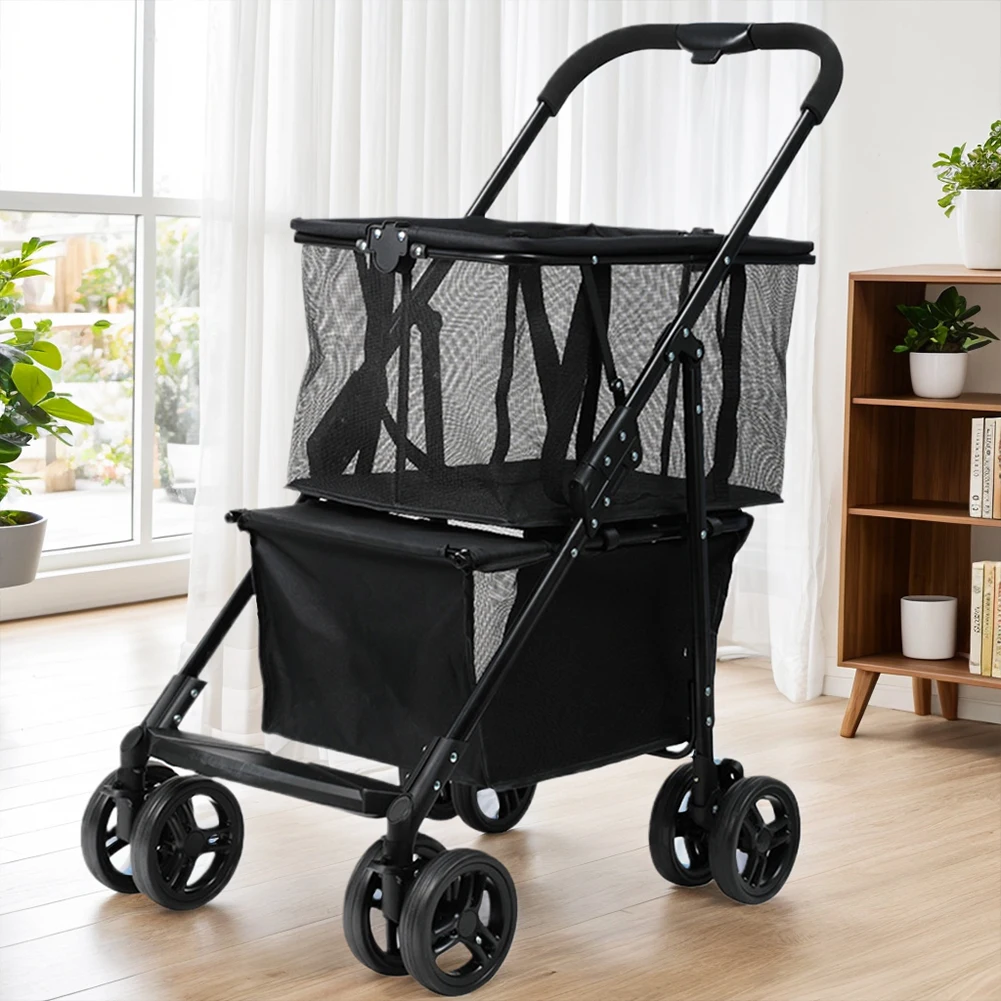 Foldable Shopping Cart Multifunctional Portable Grocery Cart
