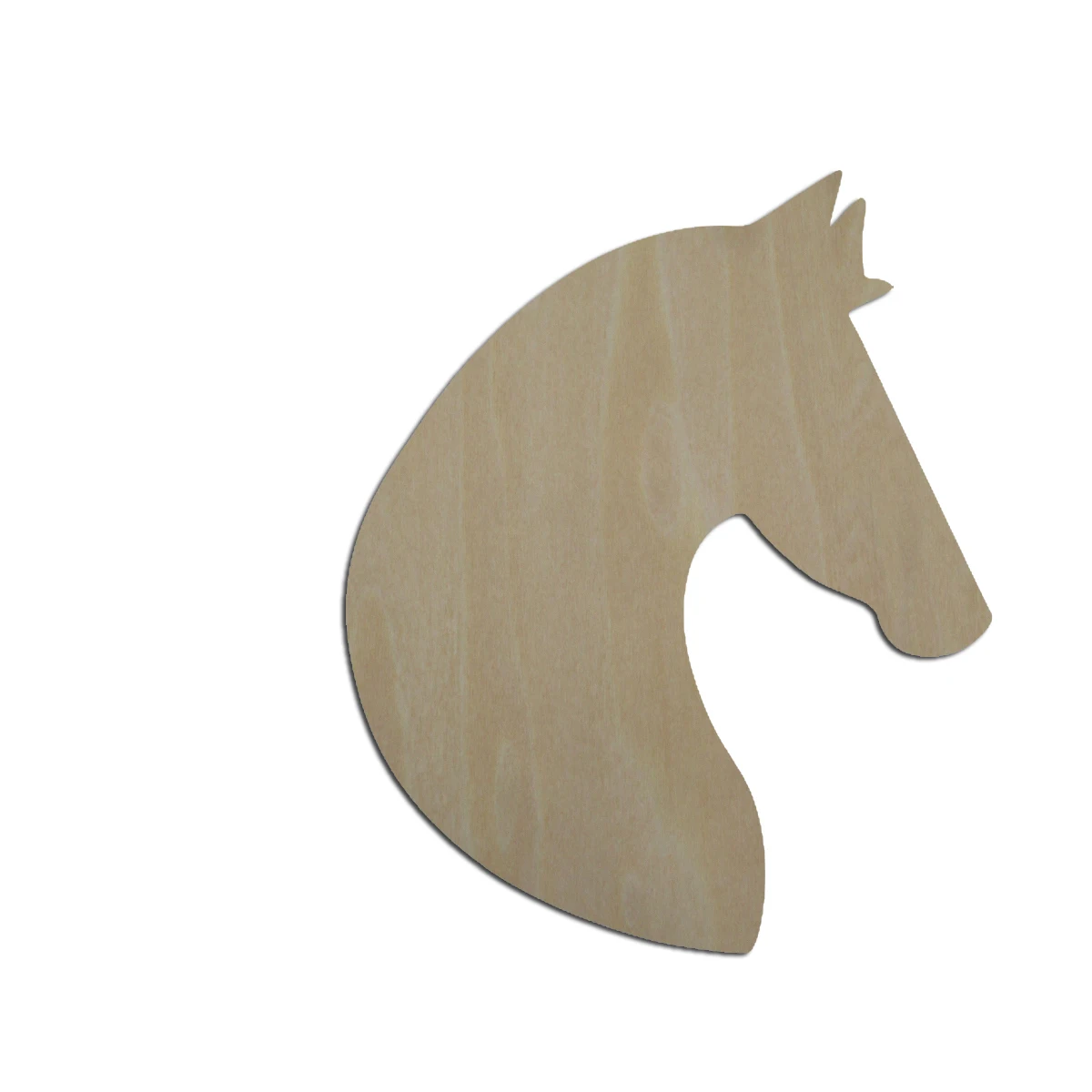 Unfinished Blank Wooden Horse Head Cutout Wood Farm Animal Shape For