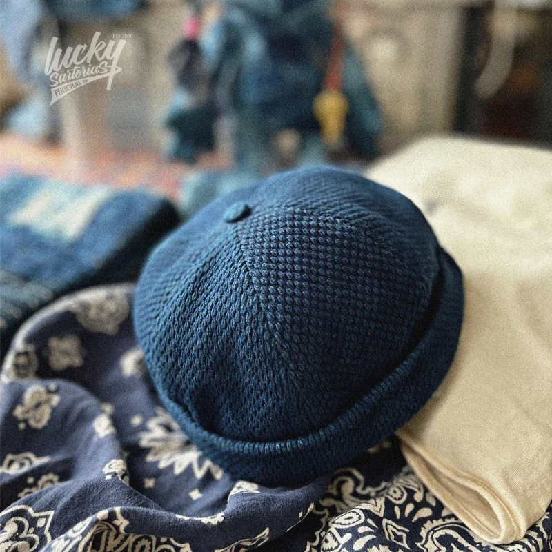 PC KENDO CASQUETTE W/SILVER BUTTON BLUE