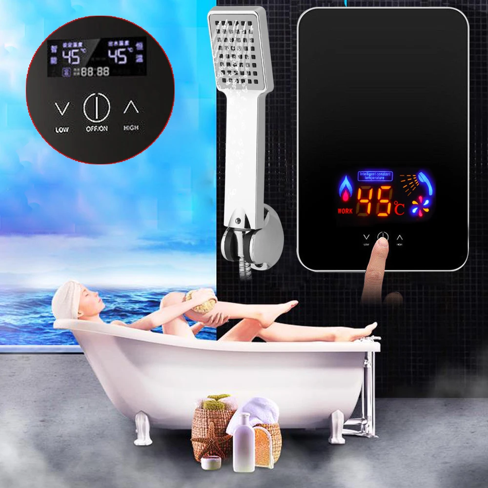 6500W 220V Instant Electric Tankless Hot Water Heater For Bathroom Kitchen Hotel