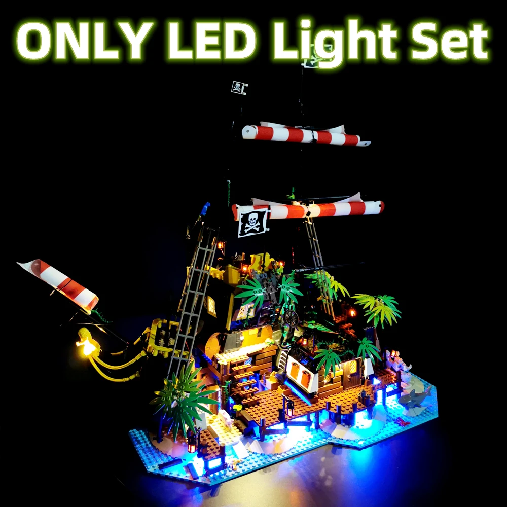 IN STOCK Remote Control LED Light Set For Pirates of Barracuda Compatible With LEGO 21322 Building Blocks Bricks Accessory Toys