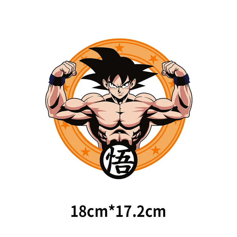 Patches For Clothes Bag Iron On Thermal Stickers Goku Ssj God De