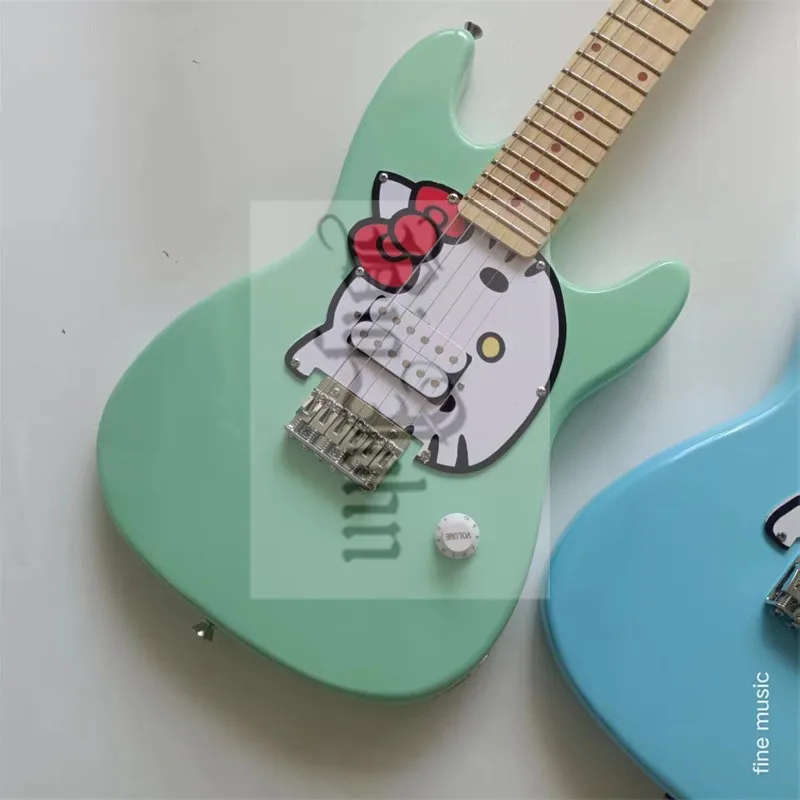 美品エレキギター 水色ミニギター子供用 エレキギター ミニギター VOX MK3 MINI AG Aqua Green