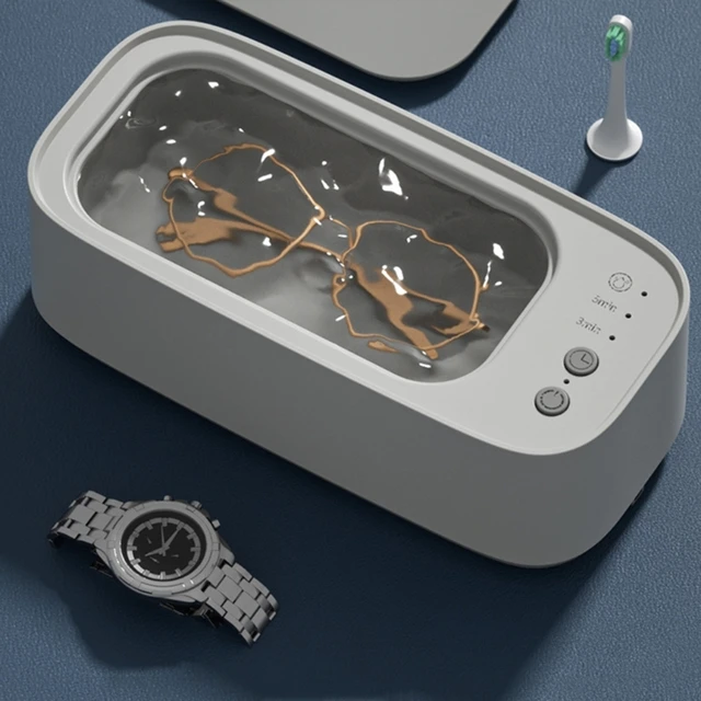 Portable Monocle Nettoyeur , Multifonctionnel Nettoyage machine ,  Ultrasonique Bijou Nettoyeur , Professionnelle Nettoyeur À Ultrasons Pour Nettoyage  Bijou Lunettes Montres Rasoir Tête , Outil De Maquillage, Mode en ligne