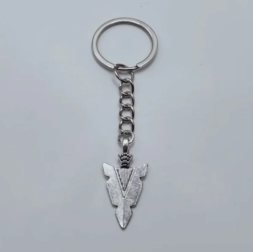 고딕 레트로 패션 화살표 크리에이티브 키체인, 부적 키링, 초자연 위카, 여성 남성 장식 쥬얼리, 1/10 개